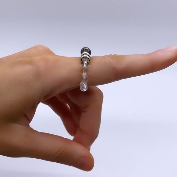 NWT Wool + Pepper Co. Beaded Stackable Ring - Picture 4 of 5